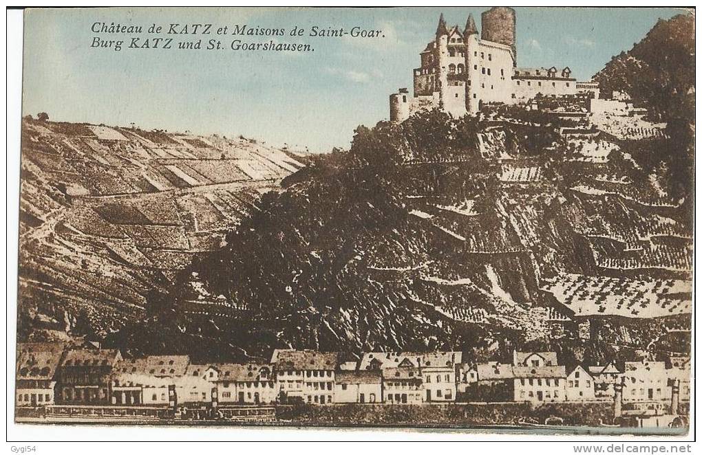 CPA Chateau De Katz Et Maisons St Goar - St. Goar