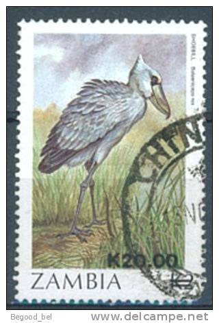 ZAMBIA - OBLIT/USED - 1987 - OISEAUX BIRDS BALAENICEPS REX  - Yv 398 Lot 5421 - Zambia (1965-...)