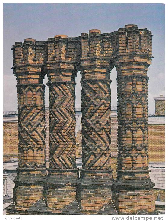 Hampton Court Palace - Middlesex - Tudor Style Chimneys - Middlesex