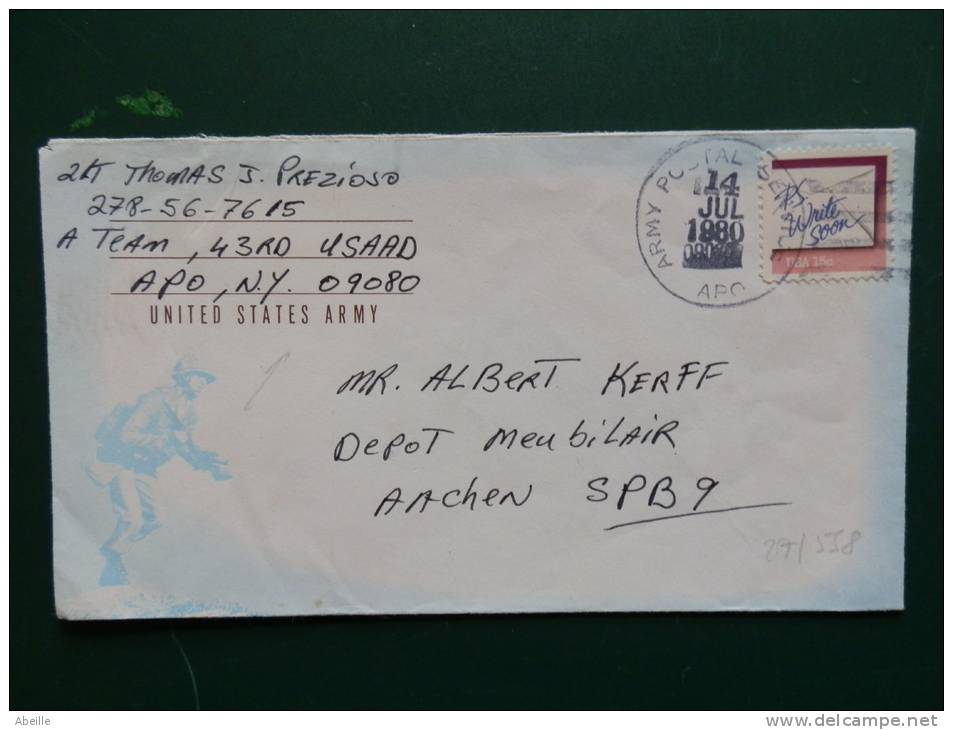 27/558   ARMY POSTAL SERVICE N   1980 - Postal History