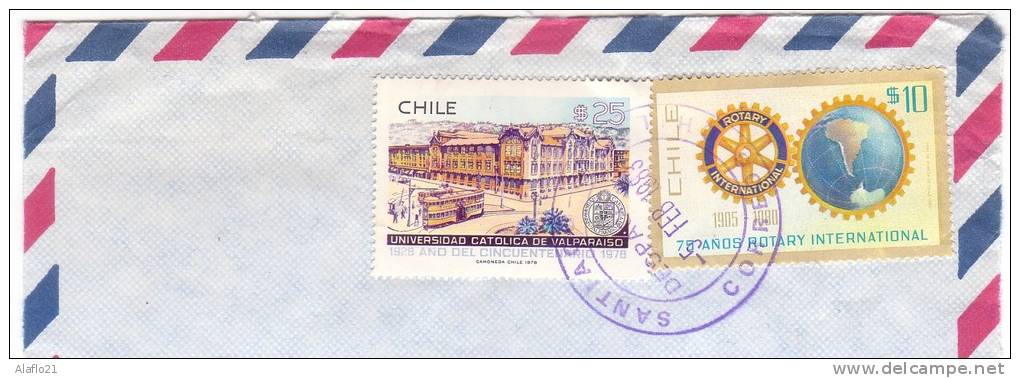 £12 - CHILI - YVERT N° 498 Et 538 - OBLITERES - Chili