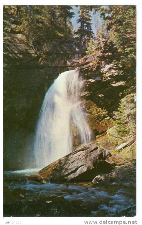 USA, Baring Creek Falls, Glacier National Park, Unused Postcard [P8181] - Parques Nacionales USA