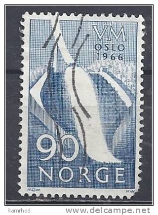 NORWAY 1966 World Skiing Championships, Oslo - Ski Jumping Tower FU CHEAP PRICE - NICKED - Oblitérés