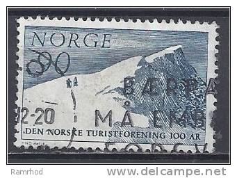 NORWAY 1968 Centenary Of Norwegian Mountain Touring Association - Glitritind Peak FU - Oblitérés