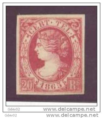 ESTGF8-3120.España Spain Espagne ISABEL II TELEGRAFOS 1865 (Ed T8*) LUJO CERTIFICADO COMEX . - Telegramas