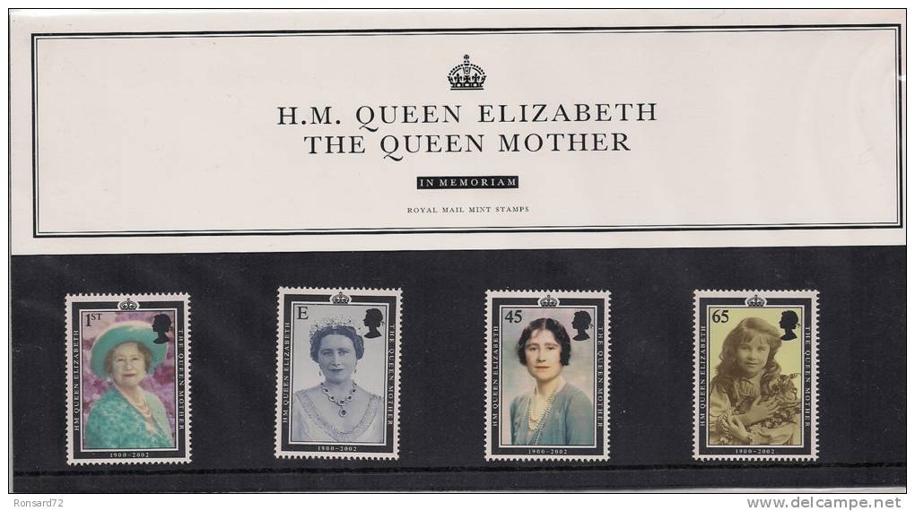 2002 - H.M. Queen Elizabeth The Queen Mother - In Memoriam - Presentation Packs