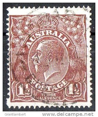 Australia 1918 King George V  1.5d Red-brown Large Multiple Wmk Used - Gebraucht