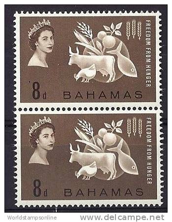 Bahamas, Year 1963, Mi 185 (Block Of 2), Freedom From Hunger, MNH ** - 1963-1973 Autonomie Interne