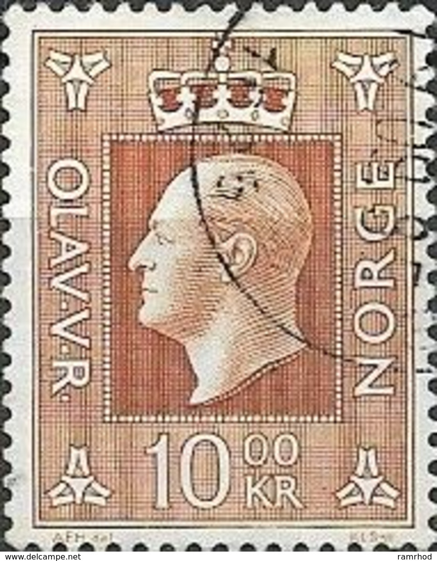 NORWAY 1969 King Olav V - 10k  Brown FU - Oblitérés