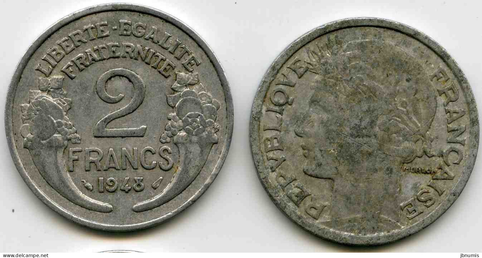France 2 Francs 1948 GAD 538b KM 886a.1 - 2 Francs