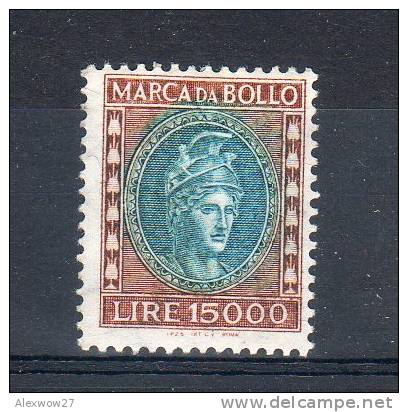 ITALIA / ITALY --MARCA DA BOLLO L.15000-- 1/2 FACCIALE -- MINERVA - Revenue Stamps