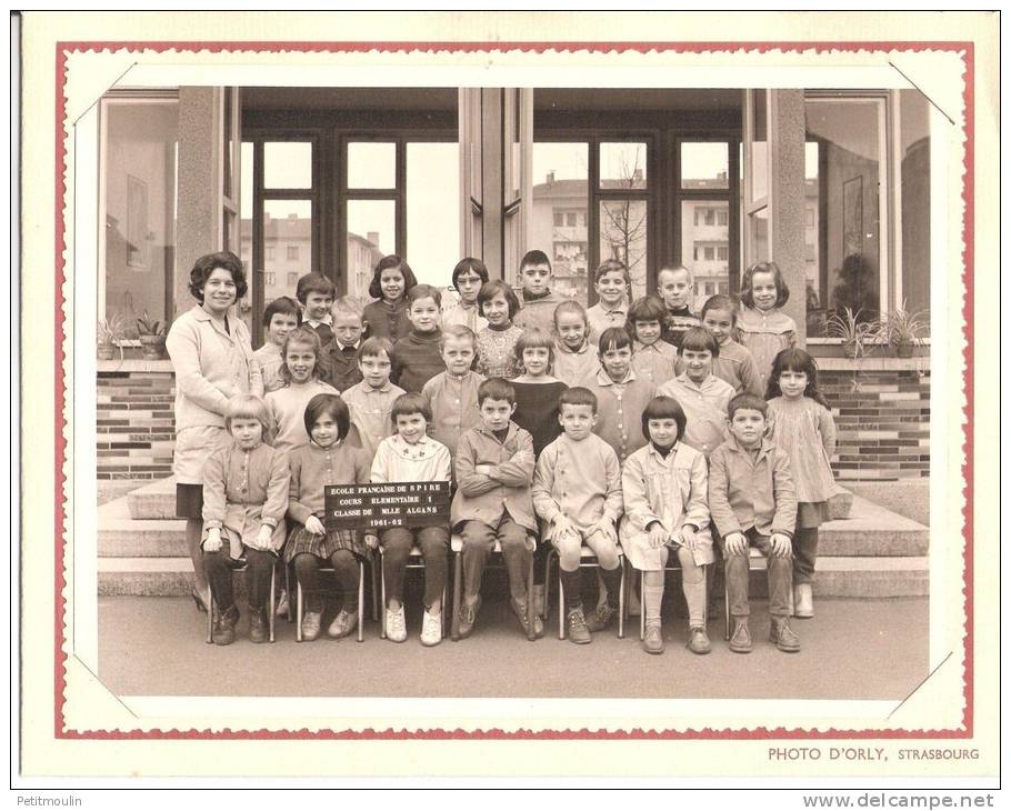 Photo De Classe Ecole Française De SPIRE 1962/1962 - Autres & Non Classés