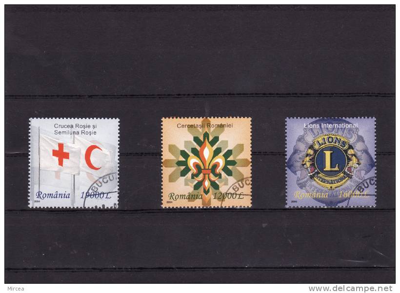 Roumanie, 2004, Aniversaires,Yv.no.4933-5 ., Serie Complete, Obliteres - Used Stamps