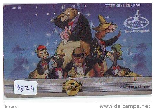 Télécarte Japon (3824) DISNEY * 110-92224 * Phonecard Japan * Telefonkarte * COUNTRY BEAR THEATER - Disney