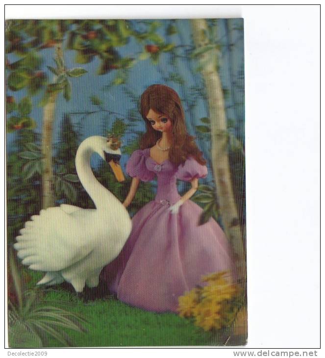 Zs28039 Carte Stereoscopique 3d Card The Wild Swan Cygne Sauvage Not Used Perfect Shape Back Scan Available At Request - Estereoscópicas