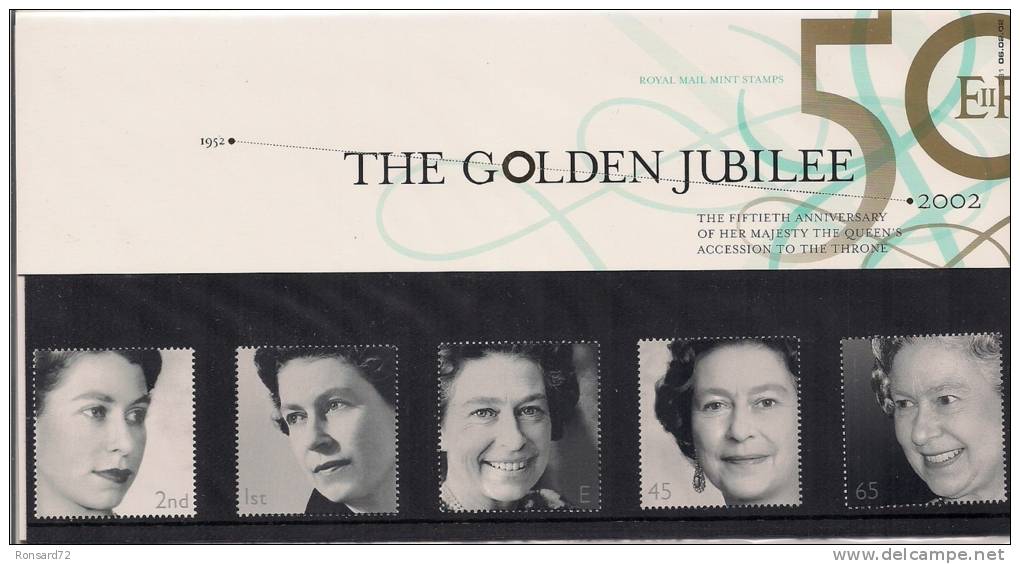 2002 - The Golden Jubilee - The Fiftieth Anniversary Of Her Majesty The Queen's Accession To The Throne - Presentation Packs