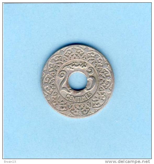 MONNAIE - MAROC - EMPIRE CHERIFIEN, Pièce : 25 Centimes - Morocco