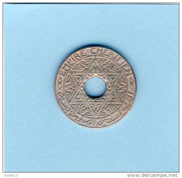 MONNAIE - MAROC - EMPIRE CHERIFIEN, Pièce : 25 Centimes - Marokko