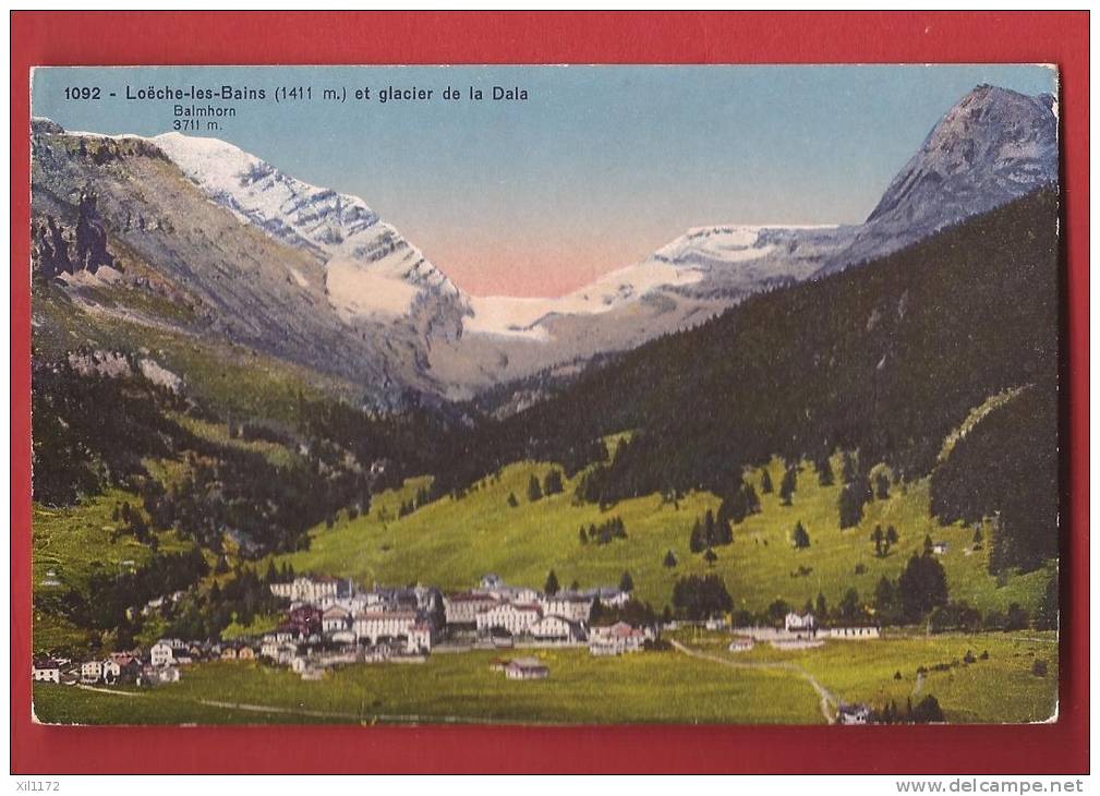 X0591 Loèche-les-Bains Leukerbad Et Glacier De La Dala. Non Circulé. SG 1092 - Loèche