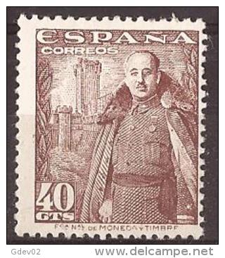 ES1027-LA207TCSC.FRANC O Y CASTILLO DE LA MOTA  1948/54 (Ed 1027**) Nuevo, Sin Charnela - Otros & Sin Clasificación