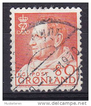 Greenland 1963 Mi. 57     80 (Ø) King König Frederik IX. (Cz. Slania) - Usados