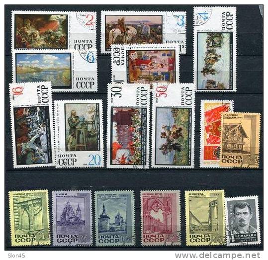 Russia 1968 Used Complete Sets. Complete Year  (- 1 Stamp) + Blocks - Collections