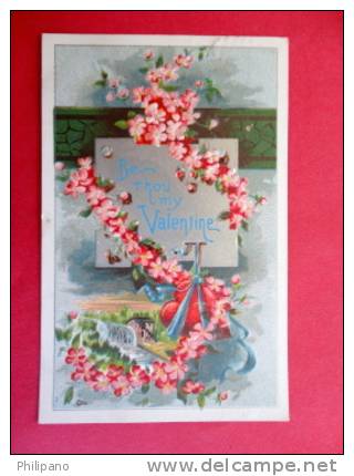 Holidays & Celebrations > Flowers  Embossed 1913 Cancel     =====      ===== Ref  448 - Saint-Valentin