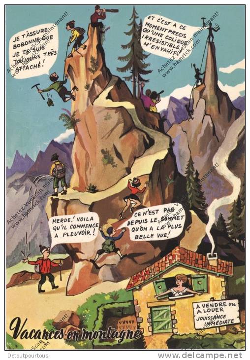 Humour Montagne : Vacances En Montagne Alpinisme - Humor
