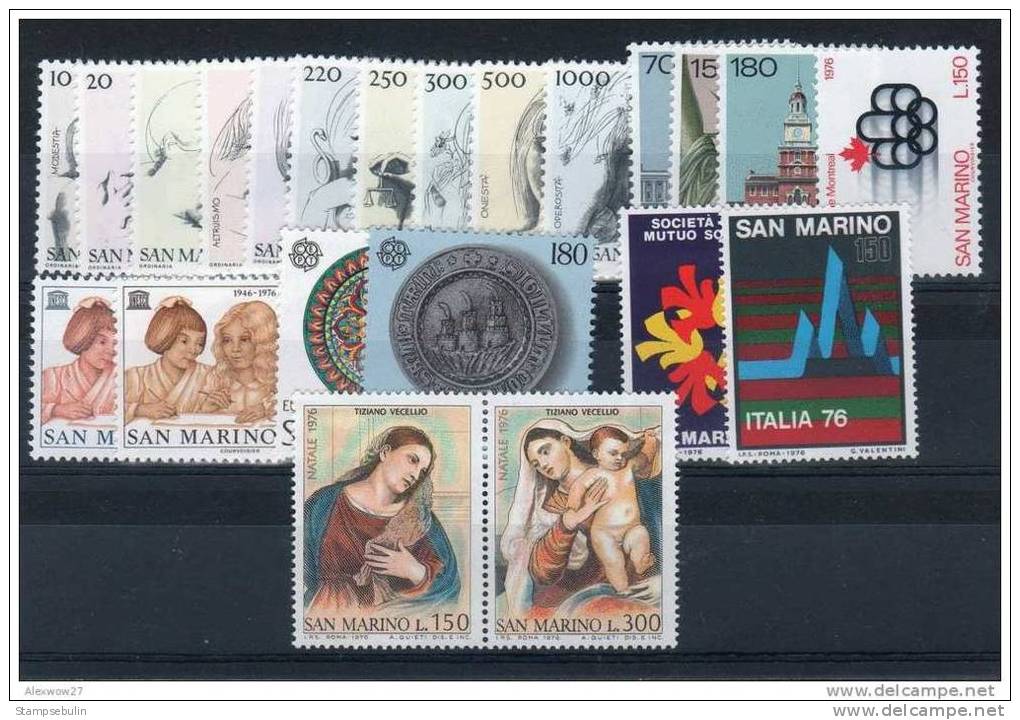 1976 COMPLETE YEAR PACK MNH ** - Volledig Jaar