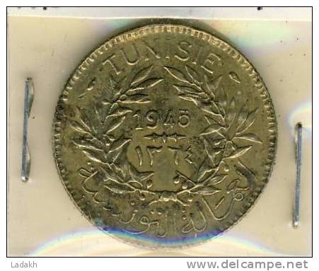 MONNAIE TUNISIE  2 Fr 1945 - Tunesien