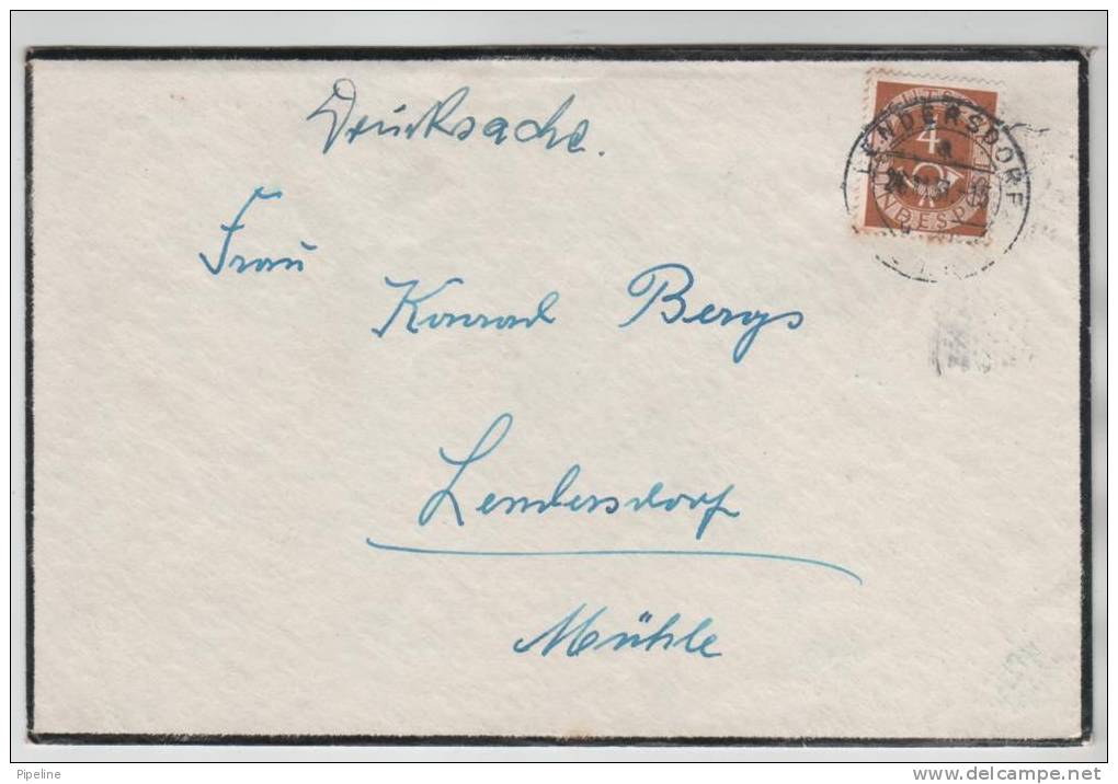 Germany Condolence Cover Lendersdorf Düren 24-11-1951 - Storia Postale