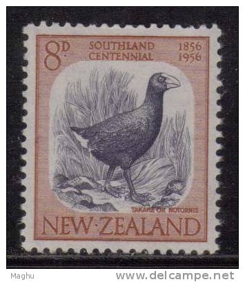 New Zealand MNH 1956, 2 Scans, Set Of 3, Southland Cente., Farm, Bird Takhe, - Nuevos