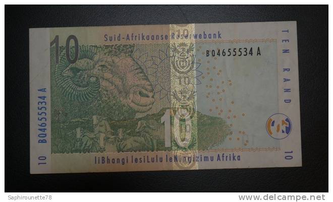 AFRIQUE DU SUD - Billet De 10 Rand - 2005 - N°BQ4655534A - Zuid-Afrika
