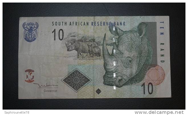 AFRIQUE DU SUD - Billet De 10 Rand - 2005 - N° BQ8213453A - South Africa