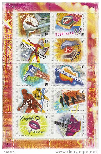 Australia 2001 Rock Australia  Sheetlet MNH - Ganze Bögen & Platten