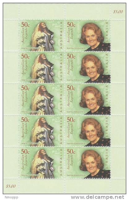 Australia 2004 Australian Legends  Sutherland   Sheetlet MNH - Sheets, Plate Blocks &  Multiples