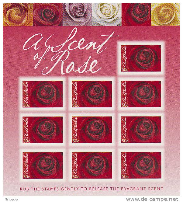 Australia 2006 A Scent Of A Rose   Sheetlet MNH - Feuilles, Planches  Et Multiples