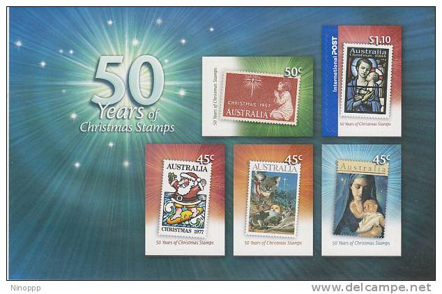 Australia 2007 50 Years Of Christmas Stamps  Sheetlet MNH - Feuilles, Planches  Et Multiples