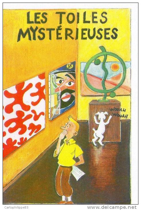 Illustrateur ANDRE ROUSSEY TINTIN LES TOILES MYSTERIEUSES - Roussey