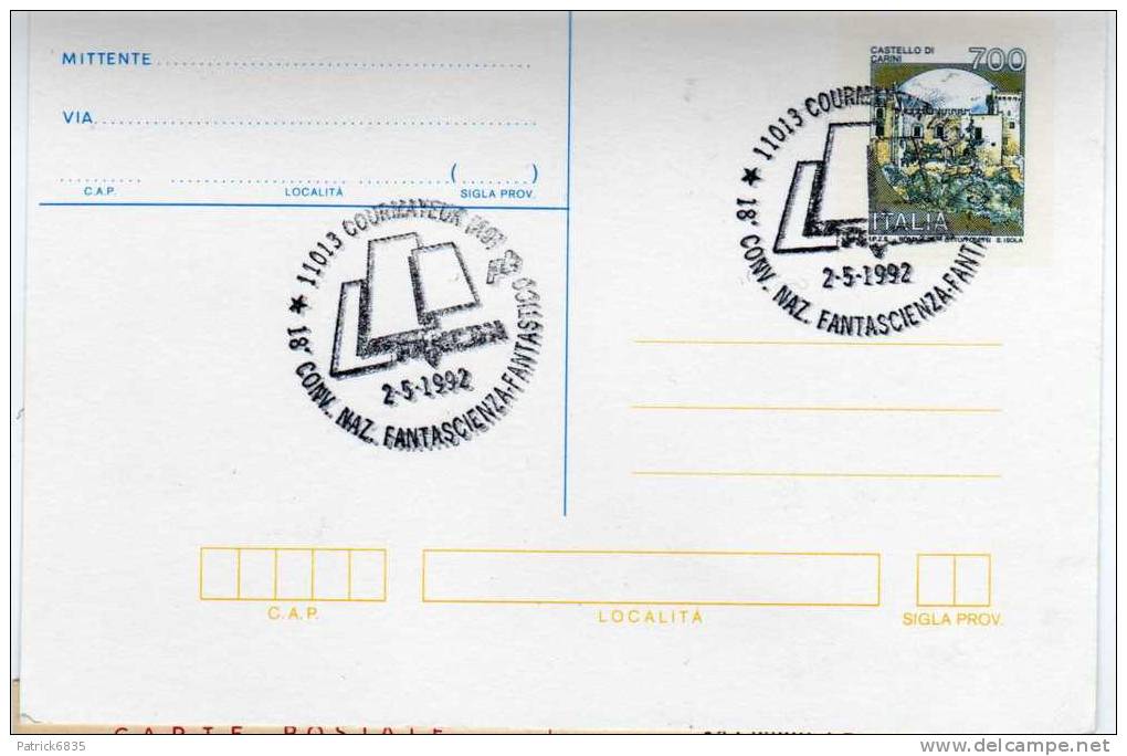 Anno 1992-x- Courmayeur  Cartolina Postale FANTASCIENZA - Manifestazioni