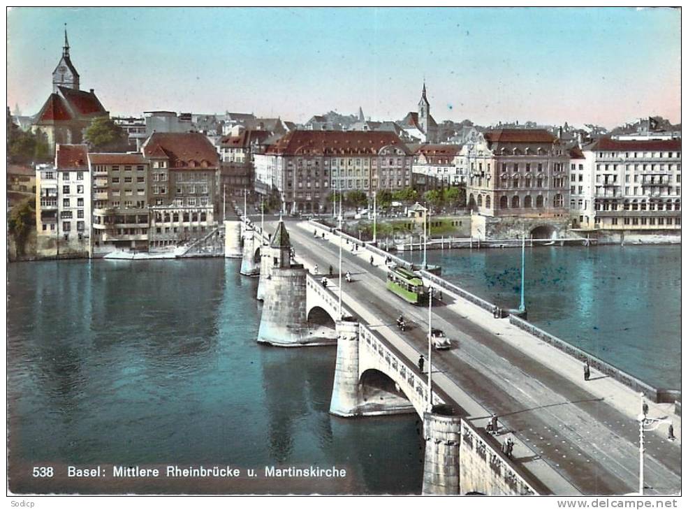 BASEL MITTLERE RHEIMBRUCKE - Bâle