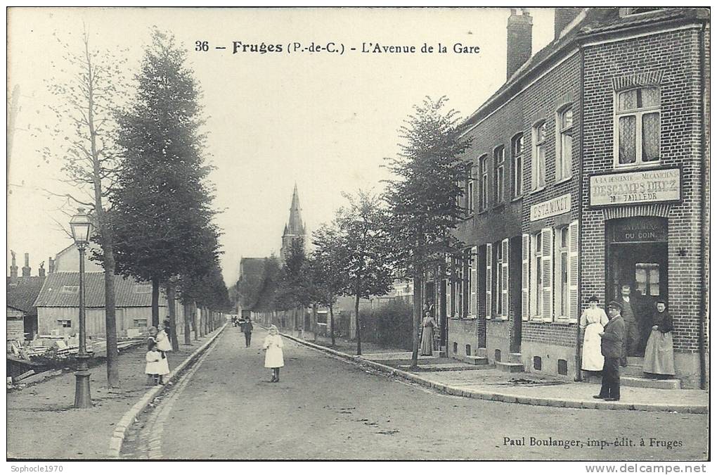 NORD PAS DE CALAIS - 62 - PAS DE CALAIS - FRUGES - L'Avenue De La Gare - Fruges