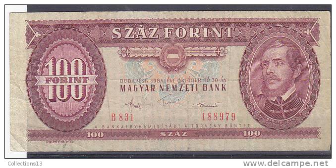 HONGRIE - Billet De 100 Forint (30/10/1984) - Hungría