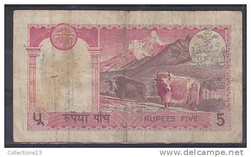 NEPAL  - Billet De 5 Rupees - Nepal