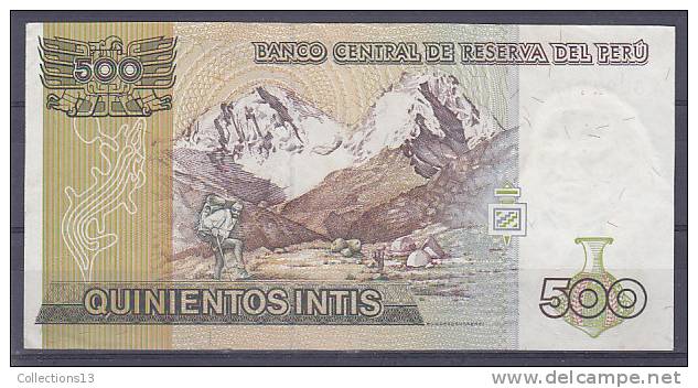 PEROU - Billet De 500 (26/06/1987) - Pérou