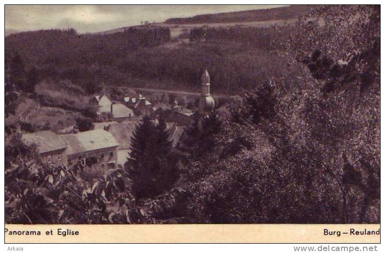 BURG REULAND = Panorama Et église  (vierge) - Burg-Reuland