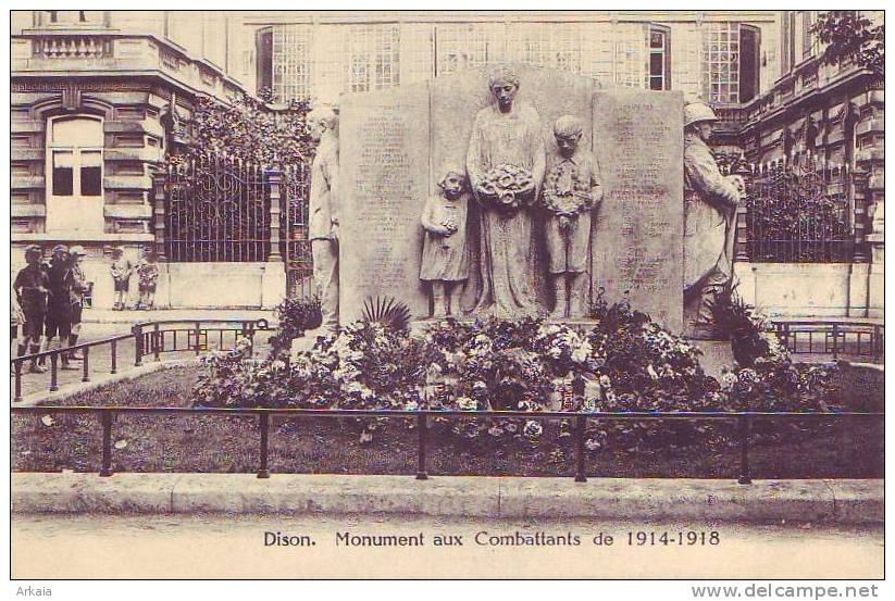 DISON = Monument Aux Combattants De 1914-1918 (vierge) - Dison