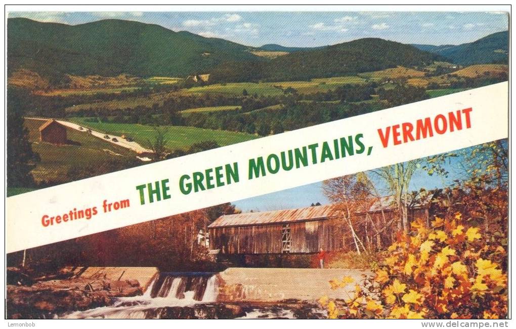 USA, Greetings From The Green Mountains, Vermont, Unused Postcard [P8242] - Other & Unclassified