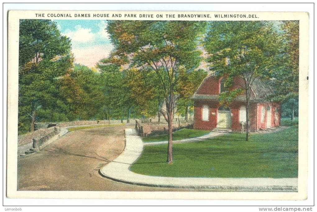 USA, The Colonial Dames House And Park Drive On The Brandywine, Wilmington, Del, Unused Postcard [P8254] - Wilmington