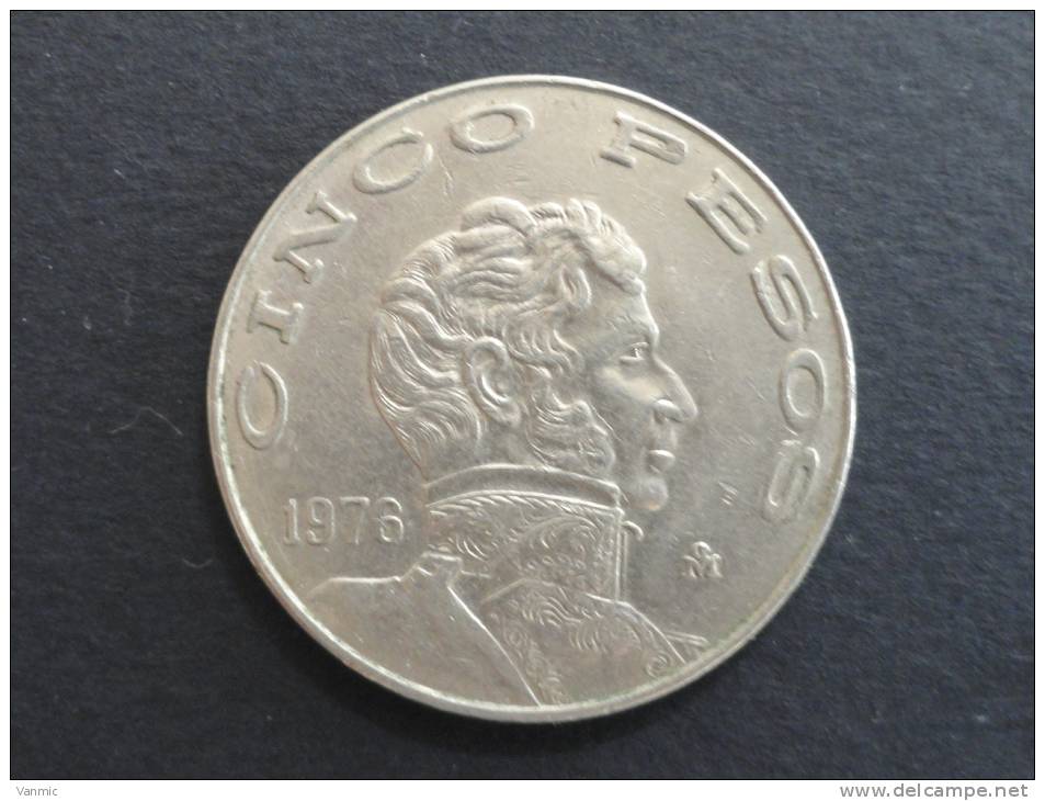 1976 - 5 Pesos - Mexique - Mexico